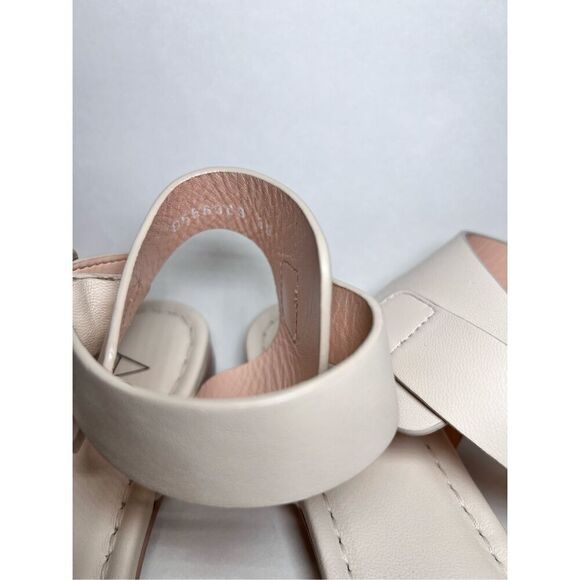 AGL Women's Light Beige Leather Gladiator Ankle Strap Sandals Size 39 - Picture 4 of 8